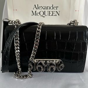 Brand New Alexander McQueen Jeweled Satchel